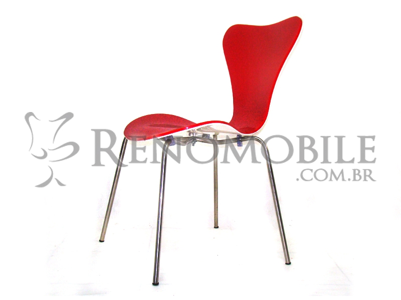 Cadeira Jacobsen Bicolor Acrílica