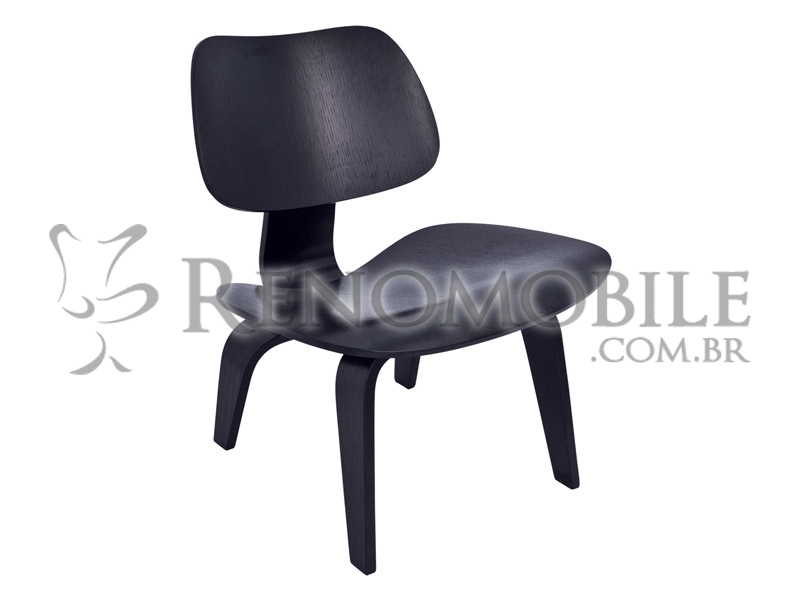 Cadeira Charles Eames Preta - Modelo LCW